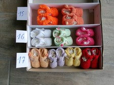 chaussures bébé baigneur sandales tricotées laine Phildar, prix de chaque paire Bébé chaussures price