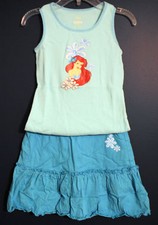 New Disney Store ARIEL Tank Top Skort Set Girls L 10/12 Skirt fille price