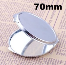 CBase Petit Miroir Maquillage Compact Métal Double Face 7 cm Argent Maquillage miroir price
