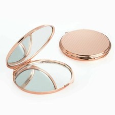 Double Côté Pli Portable Poche Sac à Main Maquillage Miroir Argent or Rose 70mm Maquillage miroir price
