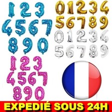 ✅ Ballon Numéro Joyeux Anniversaire Décoration Baptême Mariage Fête Année 16P Anniversaire & fête price