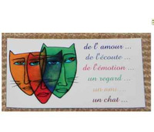 MAGNET aimant idée cadeau anniversaire fête chat bonheur amour fridgedoor Anniversaire & fête price