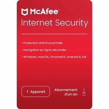 licence McAfee antivirus Licence - 1 An - 1 Appareil Antivirus logiciels price