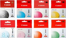 CANON Kit Encres CLI-8 Ink Cartridges Chromalife  BK, C, Y, M multipack  séparé Cartridges price