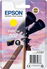 Epson 502 Yellow Binoculars Genuine Ink Cartridge Cartridges price