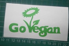 Autocollant autocollant vinyle Go Vegan pour téléphone portable tablette voiture camping-car fenêtre réfrigérateur Fridge Sticker price