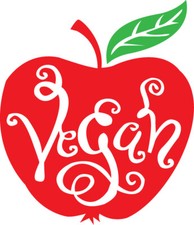 Apple Vegan Vinyle Autocollant Autocollant Autocollant pour Téléphone Portable Tablette Voiture Fenêtre Réfrigérateur Poubelle Fridge Sticker price