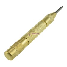 5" inch Brass Automatic Center Punch Spring Loaded Chrome Rivet Screw Mark Hole Hole Punch price