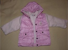 Manteau parka rose doublé à capuche Kiss Melody bébé fille 18 mois - TBE Bébé manteau price