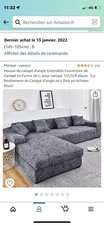 Housse Canapé D'angle Convertible 3 Places - Gris Anthracite Angle canapé / Ensemble price