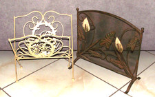 ANCIEN PORTE REVUES JOURNAUX PLIANT ET UN SECOND GRILLE ?? AVEC DES ANNEAUX Magazine porte-manteau / Newspaper porte-manteau price