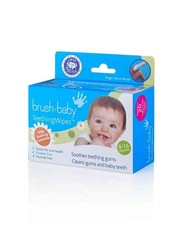 BRUSH-BABY Teething Wipes Chusteczki do dziąseł i zębów (0-16 mc) 20 sztuk Bébé Wipes price