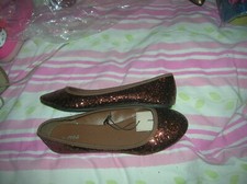 ballerines 38  bronze brillantes ideales sorties fétes  chaussures femme a Ballet ballerines price