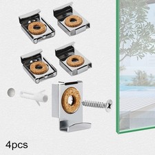 4xFrameless Miroir Salle de Bain Verre Montage Mural Fixing-Kit Hardware-With Salle de bain miroir price