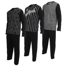 Pyjama Hommes Manches Longues Pantalon Ensemble Nuit Salon Usure Avec Poche Neuf Déco chambre et Lounge ensemble price