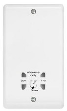 Contactum Prise électrique blanche, prise rasoir, support mural, IP2X Shavers price