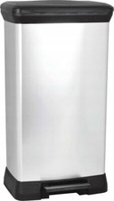 Poubelle Curver Deco Bin 50 L, métallisée Bureau poubelle Bin price