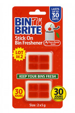 Lot de 2 Désodorisants Bin Brite Stick On Diffuseur Poubelle 30 Jours Bureau poubelle Bin price