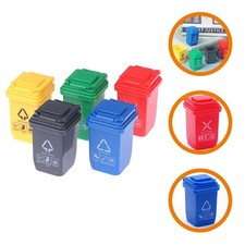 5 Pcs Bedroom Waste Bin Poubelle Petite Mini De Bureau Pour Pièce Bureau poubelle Bin price