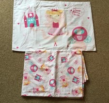 Ensemble couette et taie d'oreiller simple fille, "Sweet Dreams Princess". NEUF Textile de chambre & ensemble trousseau price