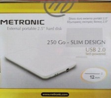 BOITIER POUR DISQUE DUR 250 GO EXTERNE PORTABLE 2,5" USB 2.0 Disques durs portables price