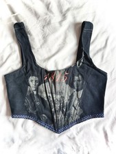 Top corset “1815” arty vintage retravaillé – pièce unique Corset femme price