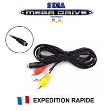 Câble vidéo RCA  Megadrive II 2 cordon AV composite - Console  MD2 -  NEUF Vidéo câble price