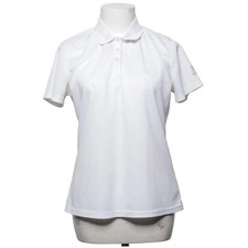 Abaque, polo, taille : 40/42, blanc, polyester, monochrome, femme #Fxd Abaque price