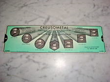 ANCIEN ABAQUE REGLE A CALCUL CURTEC PUBLICITAIRE CREUSOMETAL Abaque price