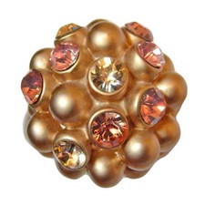 bague plaqué or jaune Globules bulles cristal Swarovski blanc et rose gold Swarovski bague price