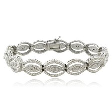 Bracelet Infini En Diamant Naturel 0,25ct TDW Entrelaçant Bracelet en diamant price