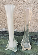 2 Vases soliflores en verre design vintage H.20 cm Vase price