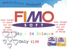 FIMO Doux 56g Argile Polymère 30 Couleurs 5cm x 5cm Modeler Bijoux Artisanat Art Pâte à modeler & argile price