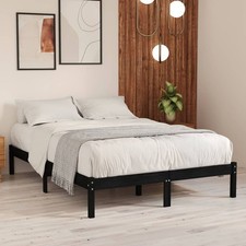 Bois de Pin Massif Cadre de Lit Blanc 120x200 cm Adulte Double Chambre vidaXL Cadre de lit price