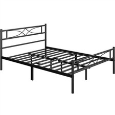 Cadre de Lit 90 x 190 cm en M��tal Assemblage Simple pour Petits Espaces Adultes Cadre de lit price