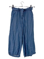 Yigga Pantalon en Tissu Fille Bleu Capri Été Casual (EU 158) Pantalon capri fille price