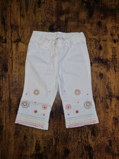 joli pantacourt  corsaire capri catimini blanc broderies 3ans =2 ans Pantalon capri fille price