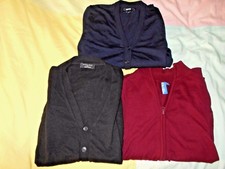 Lot de 3 Cardigans pour Homme / Zara / Noir-Bleu-marine-Bordeaux Taille : S et M Cardigans homme price