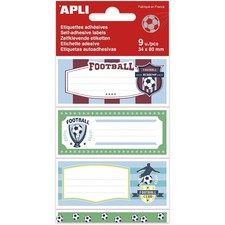 Etiquettes scolaires - Pour cahiers, livres - Football - 34x80mm - 9 étiquettes Étiquette scolaire price