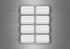 16x autocollant sticker etiquette cahier scolaire livre classeur ecole classe r1 Étiquette scolaire price