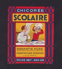 Ancienne étiquette Chicorée   France BN167219 Scolaire Enfant Étiquette scolaire price