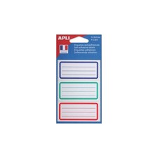9 étiquettes scolaires - Pour cahiers, livres - Avec lignes - 35x75mm - Adhésive Étiquette scolaire price