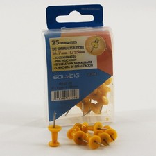 25 Punaises - Solveig - Jaune Épingles et punaises price