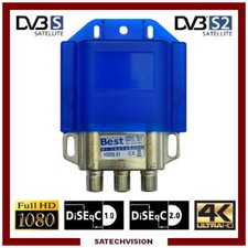 Commutateur DiSEqC 2/1 Best Germany, 2 Entrées LNB & 1 sortie récepteur HD 3D 4K Lnb price