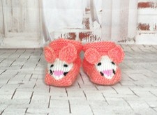Chaussons bébé tricoté mains ( souris ) 3 mois à 6 mois Bébé chaussons price