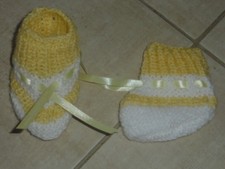 Chaussons bébé en laine 0/3 mois ou bébé reborn Bébé chaussons price