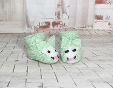 Chaussons bébé naissance tricoté mains ( souris ) 0 à 3 mois Bébé chaussons price