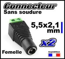 874F/2# connecteur alimentation femelle 2pcs -- sans soudure embout 5,5 x 2,1mm Connecteur price