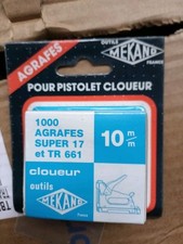 Agrafe 10 MM  MEKANO  1000 Pièces Pistolet cloueur Super 17 TR661 Agrafeuse price