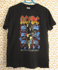 Tee Shirt noir AC DC Blow Up your video Kiabi 2023 Vintage jersey Homme - M Jersey homme price